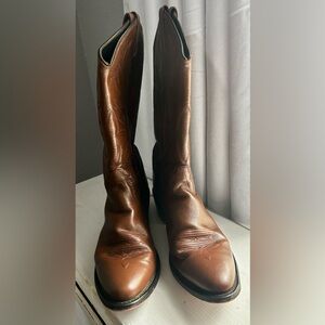 Old West Men’s 11D Brown Leather Cowboy Boots